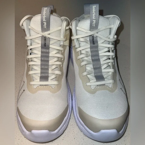 Woman's Shoes Timberland PRO Setra Mid Composite Safety Toe 8W Tan/Champagne - Picture 3 of 8